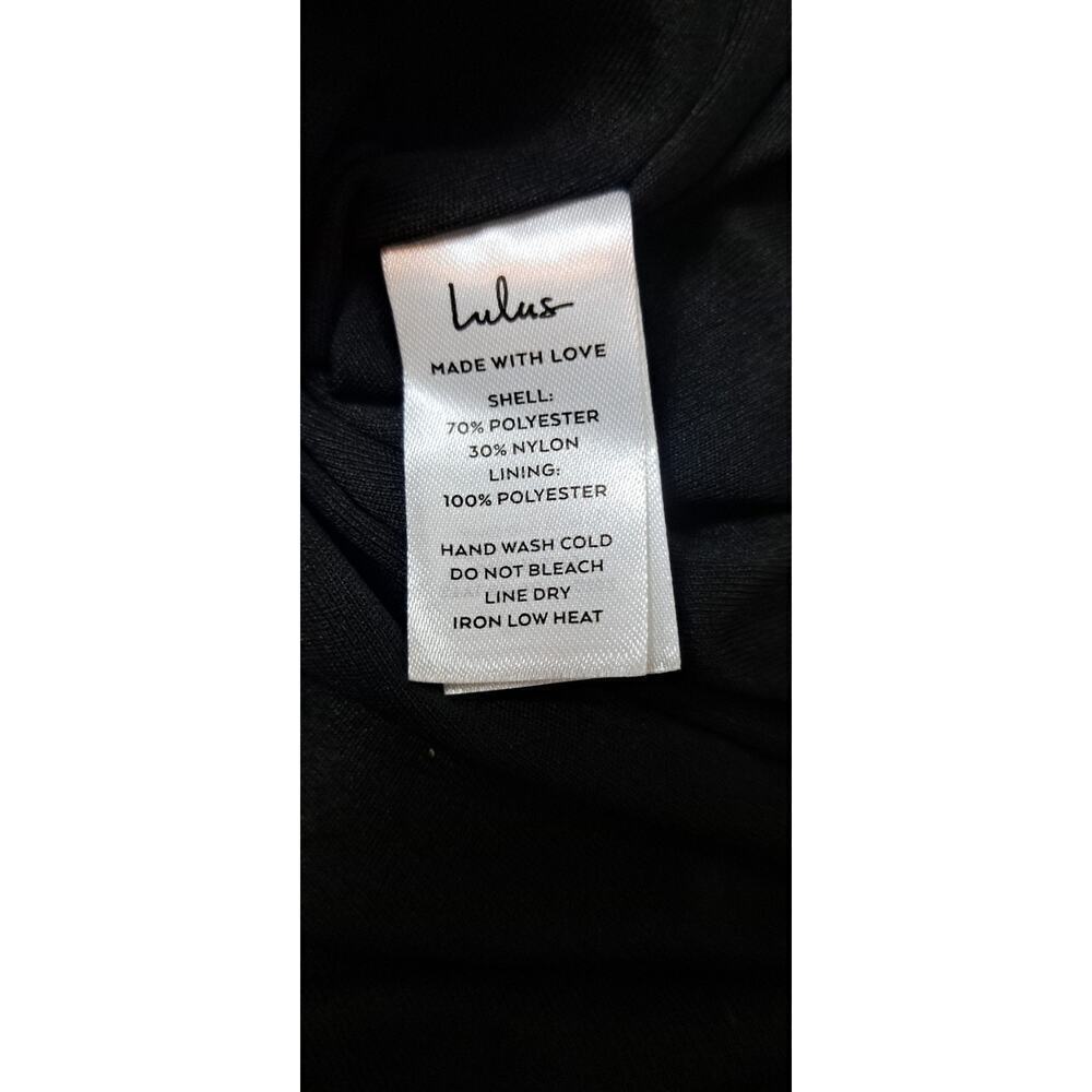 Lulus Assymetrical Velvet Burnout Dress Sz M Black Burgandy Whimsigoth Fairycore - Picture 8 of 9